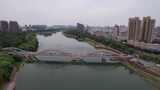 河南漯河沙河大桥桥梁交通航拍高清在线视频素材下载