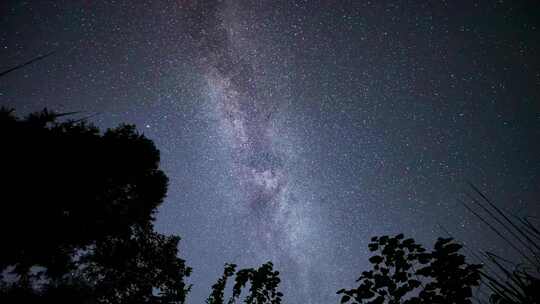 乡村夜晚银河延时英仙座星空60帧