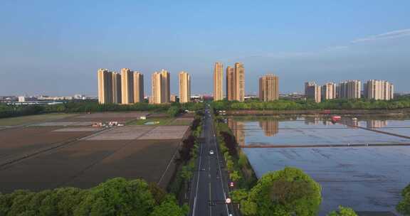 杭州钱塘区大江东道路和住宅小区