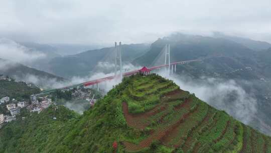 贵州北盘江大桥航拍