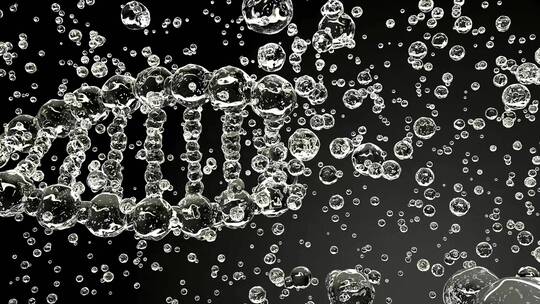 DNA水珠形成核糖核酸生物医疗科技视频素材模板下载