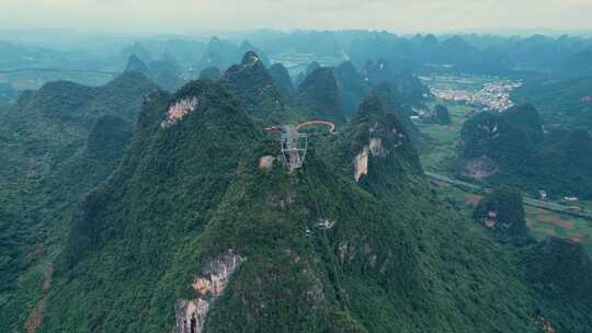 桂林如意峰阳朔旅游风景区多镜头