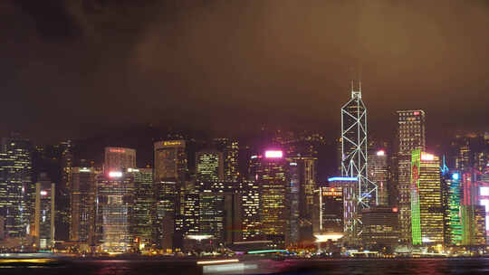 香港的夜景视频素材模板下载