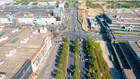 杭州钱塘新区下沙西城市风景延时摄影