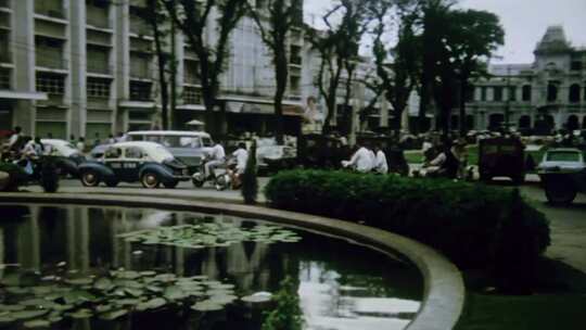 60-70年代越南战争西贡胡志明市城市乡村