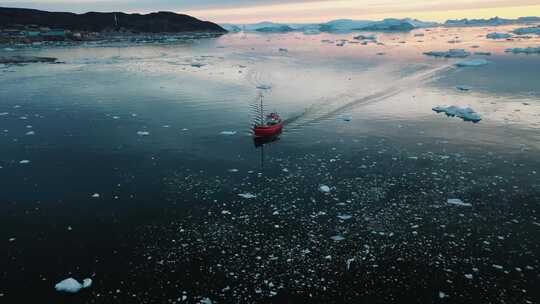 冰川 冰山 海洋 北极 冰岛视频素材模板下载