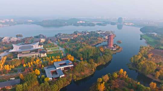 北京怀柔雁栖湖自然风景区雁栖塔