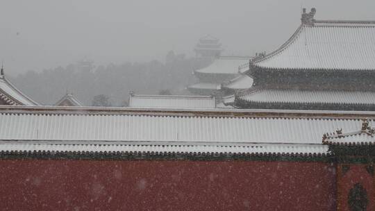 大雪中的北京故宫