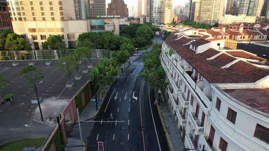 航拍上海北外滩街景｜空镜头