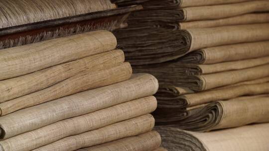 丝绸棉麻面料纹理材质亚麻苎麻汉麻香云纱