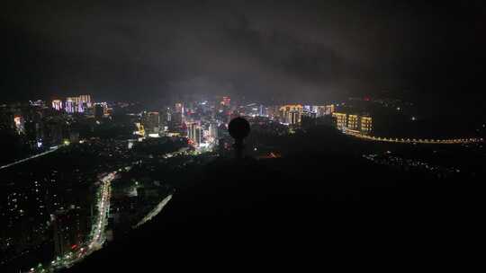 盘州市夜景航拍