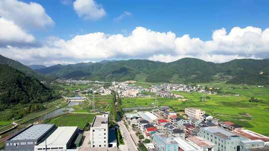 山村村庄风景航拍