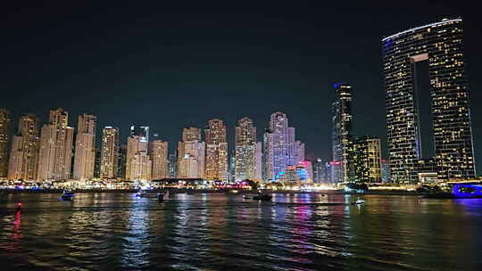 迪拜城市夜景【4K】