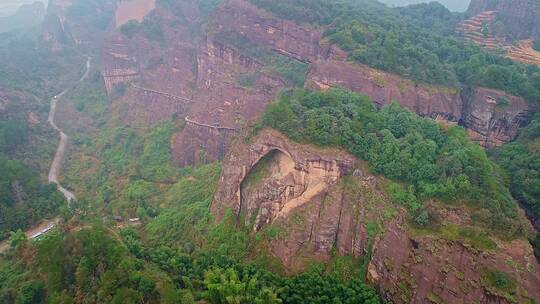 航拍鹰潭龙虎山象鼻山