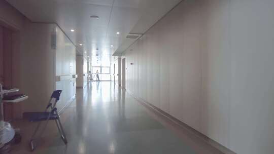 住院部医院走廊人流视频素材