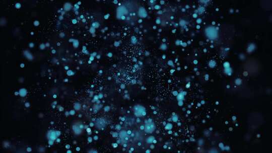 蓝色泡泡不规则移动星系动画背景