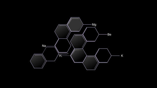 分子医学化学科学科研HUD特效AE模板AE视频素材教程下载