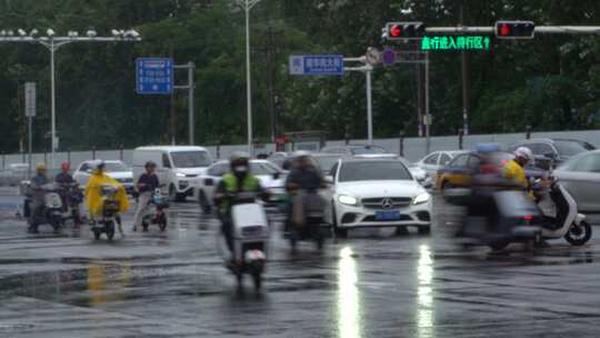 雨天 下雨 城市风光 写意 台风 雨中景色