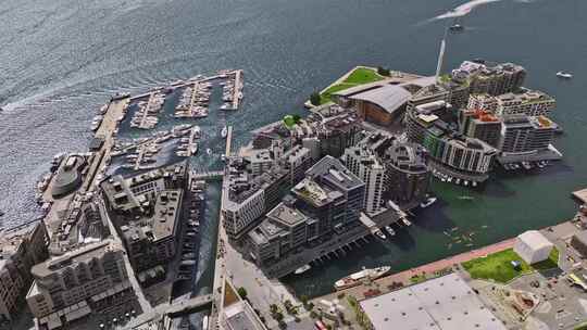 挪威奥斯陆 港口视频素材模板下载