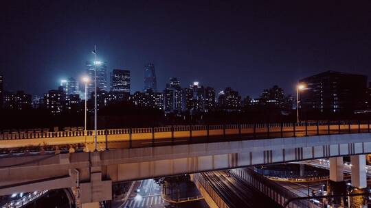 延安西路高架夜景