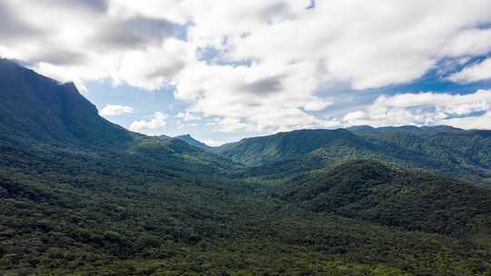 山川树林的延时摄像