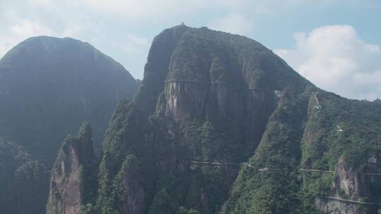 航拍湖南郴州莽山五指峰景区