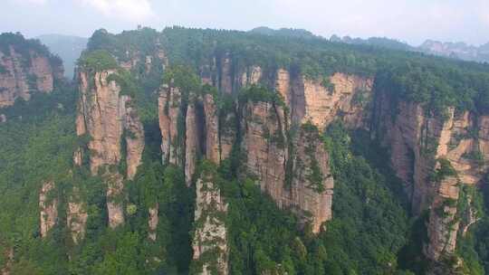 航拍张家界国家森林公园武陵源阿凡达山