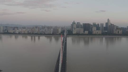 杭州钱江新城西兴大桥视频素材模板下载