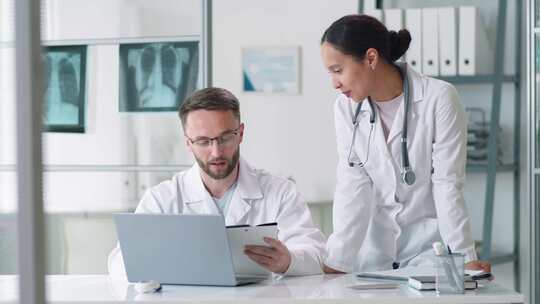 医生，诊所，谈话，解释