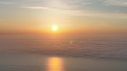 海上日出云海云雾