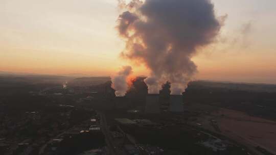 烟囱，烟雾，工业区，污染