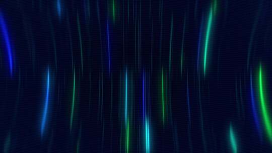 蓝绿霓虹线抽象赛博朋克背景