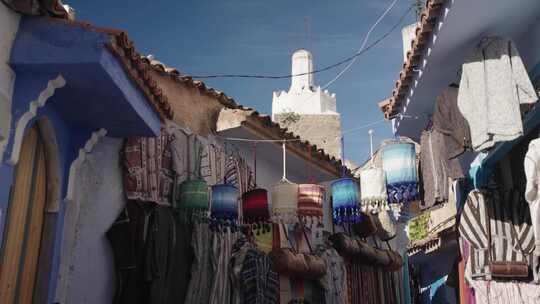 蓝色，独特，市场，Chefchaouen