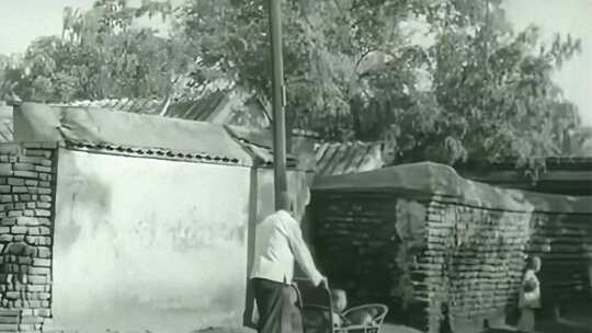 30 40年代北京胡同人民生活场景视频素材模板下载