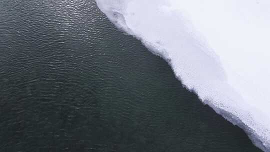 冬季喀纳斯晨雾雪蘑菇雾凇冰河野鸭雪山森林