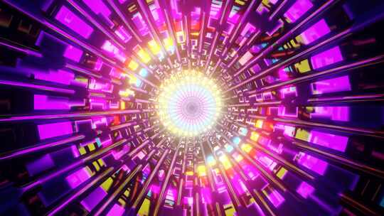VJ环路隧道彩虹微光