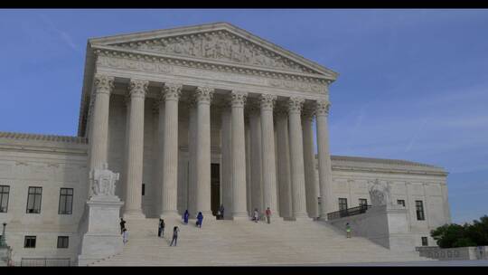华盛顿特区美国最高法院视频素材模板下载