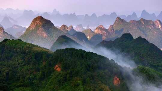 桂林山水喀斯特地貌风光