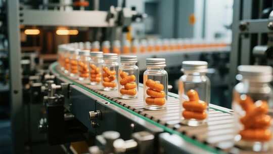 药品生产线流水作业