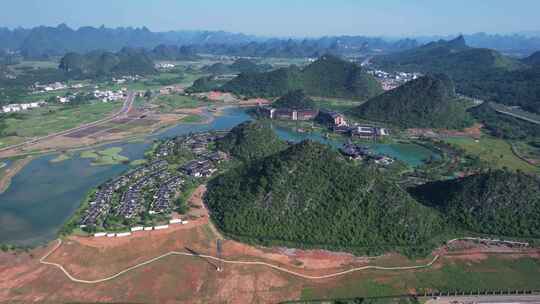 桂林雁山酒店群航拍