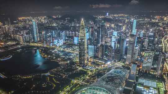 深圳南山CBD 4K高清航拍延时