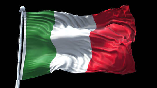 意大利国旗旗帜标志logo带通道