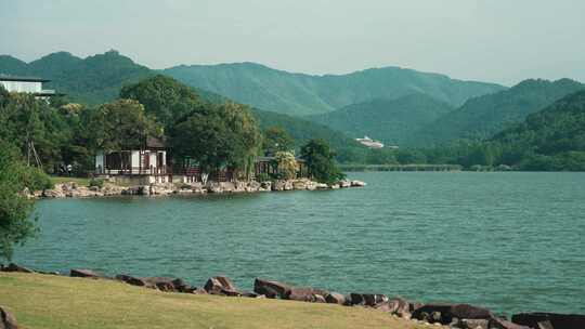 宁波东钱湖傍晚风光