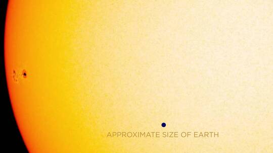 纳萨斯Sdo太阳动力学天文台观察太阳黑子转向地球