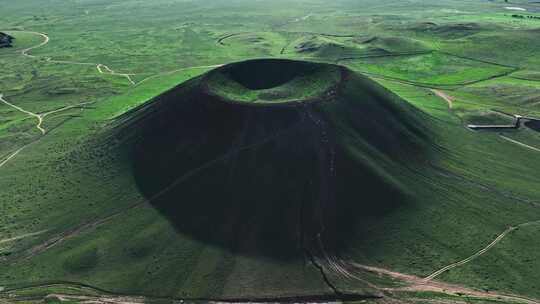 内蒙古乌兰哈达火山航拍