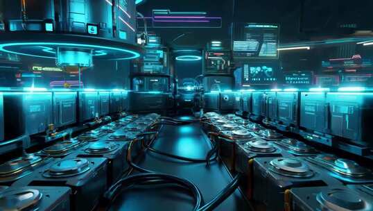 未来科技感实验室场景