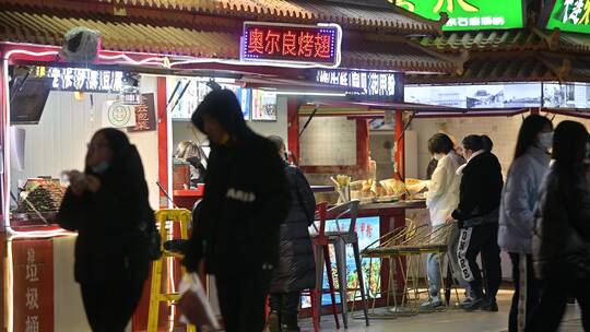 夜市小吃视频素材模板下载