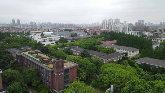 上海华东理工大学校园航拍