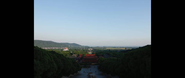 旅游景区 灵山大佛景区日光消失 延时 俯拍