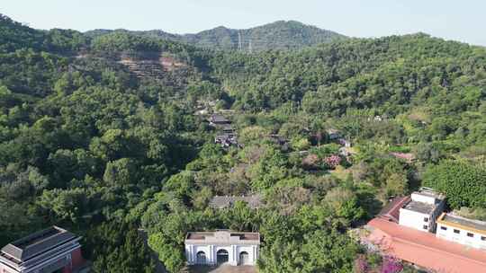 航拍广东中山孙中山故里旅游区